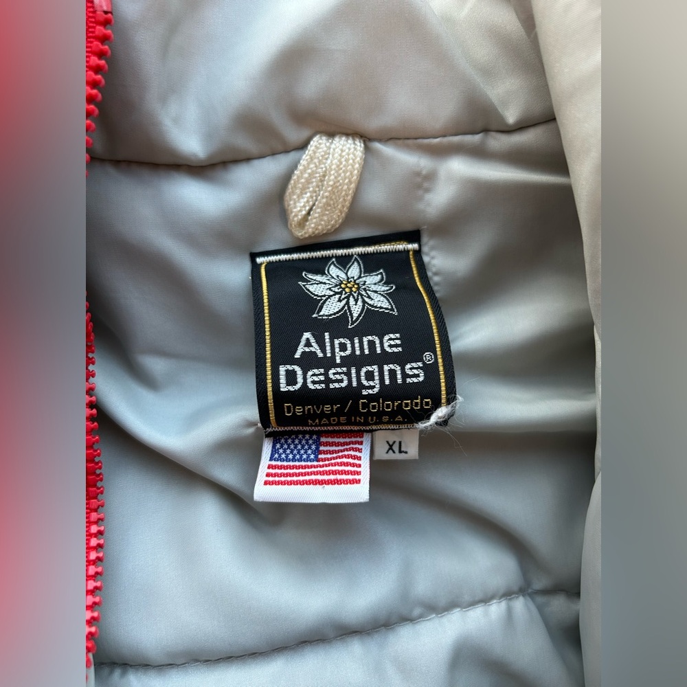 Alpine Designs Red Down Cropped Puffer Jacket - Picture 12 of 13